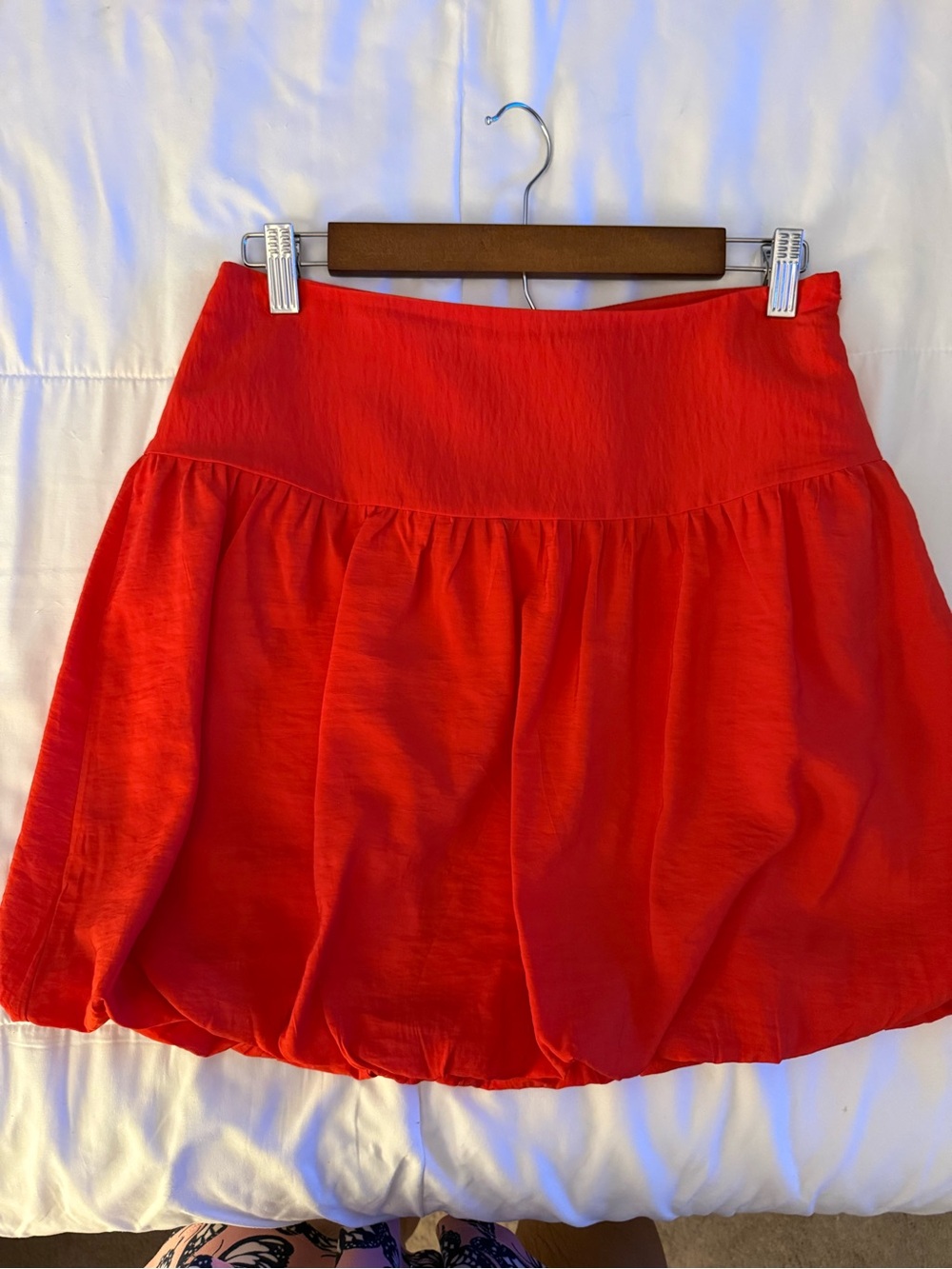 NWT-a new day-Red Women's Bubble Skirt - Classic Flow-Size 4